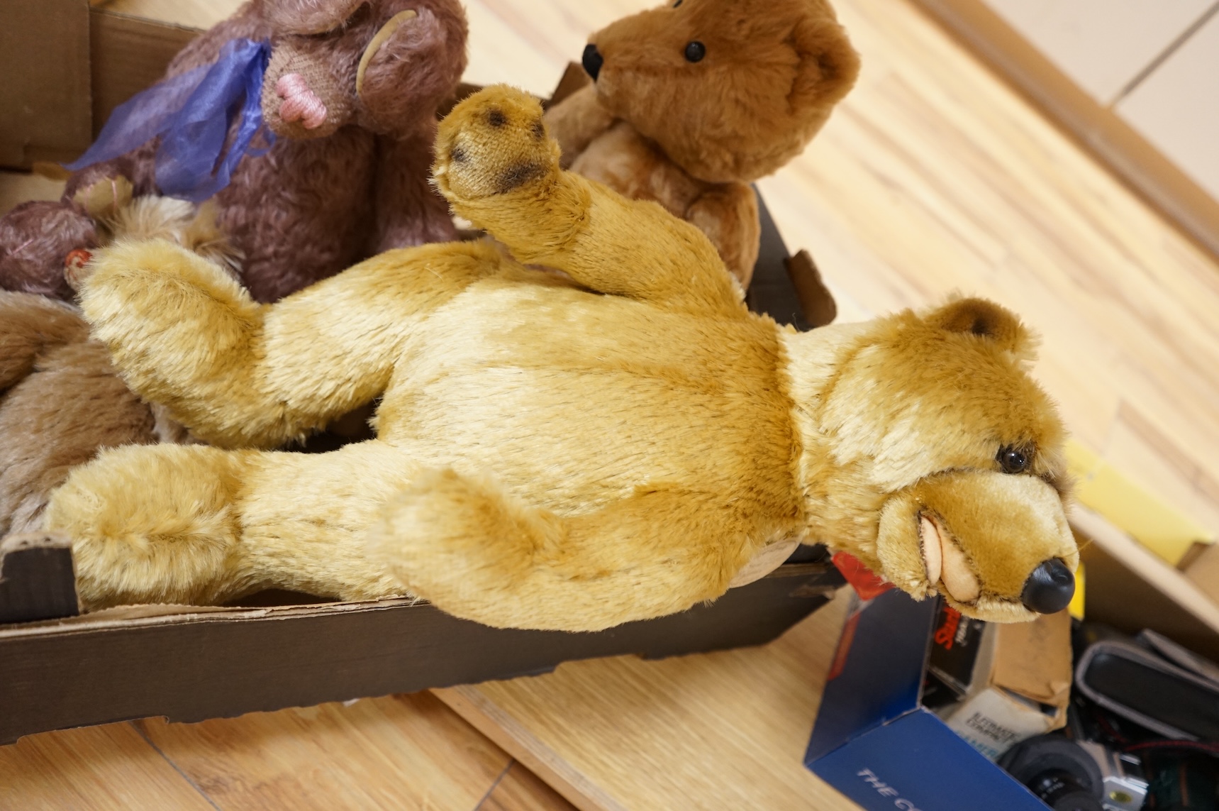 A group of four various Teddy bears including Deans and Aurora